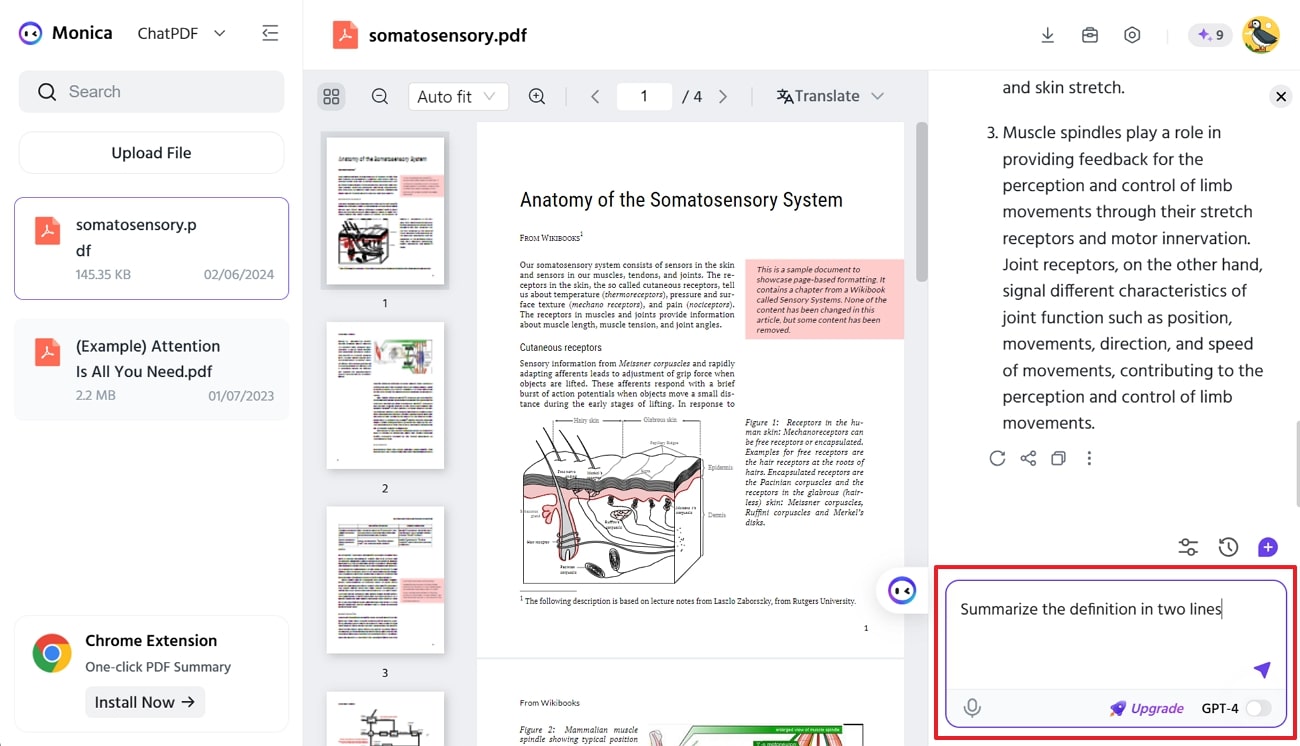 start chatting with your pdf