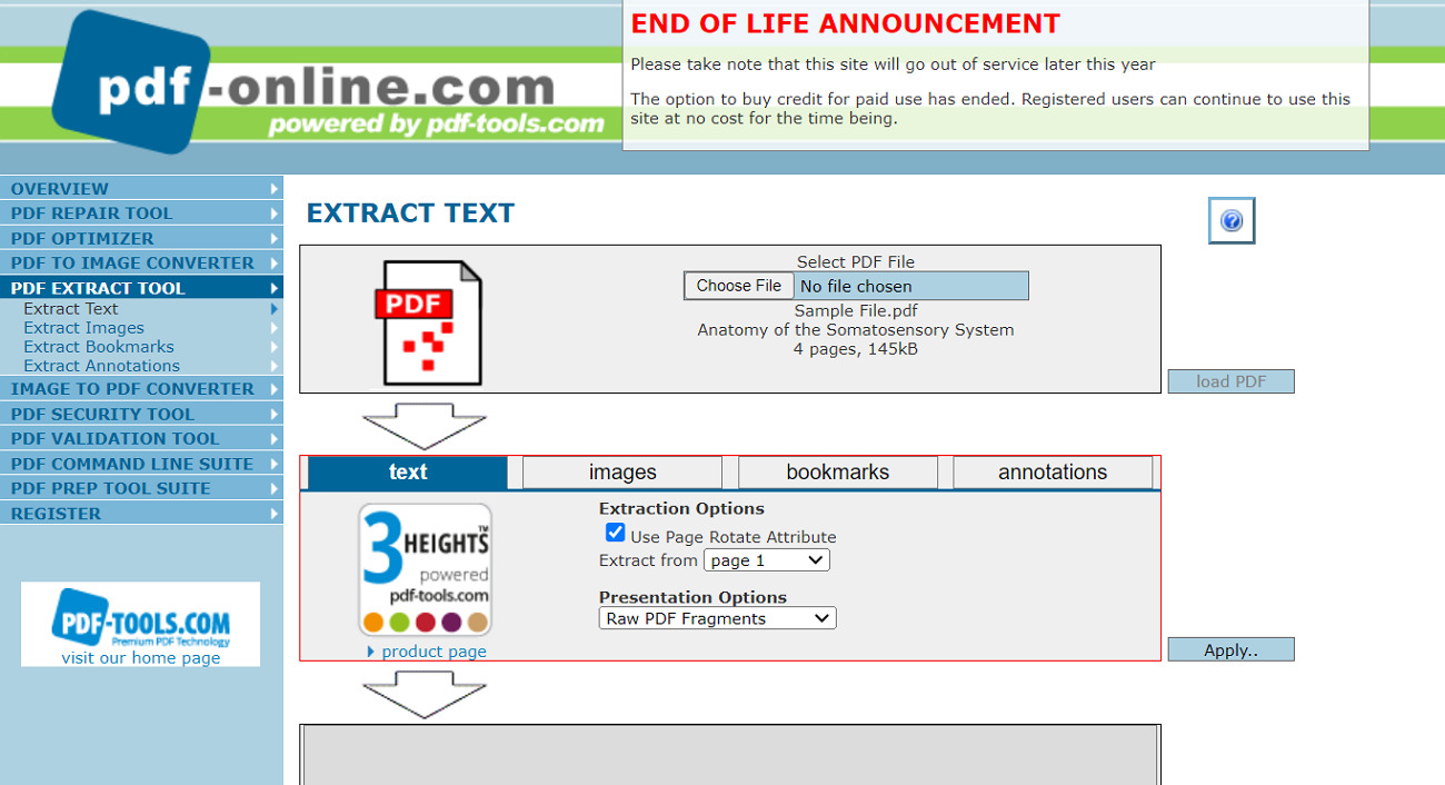 pdf-online.com free pdf data extractor