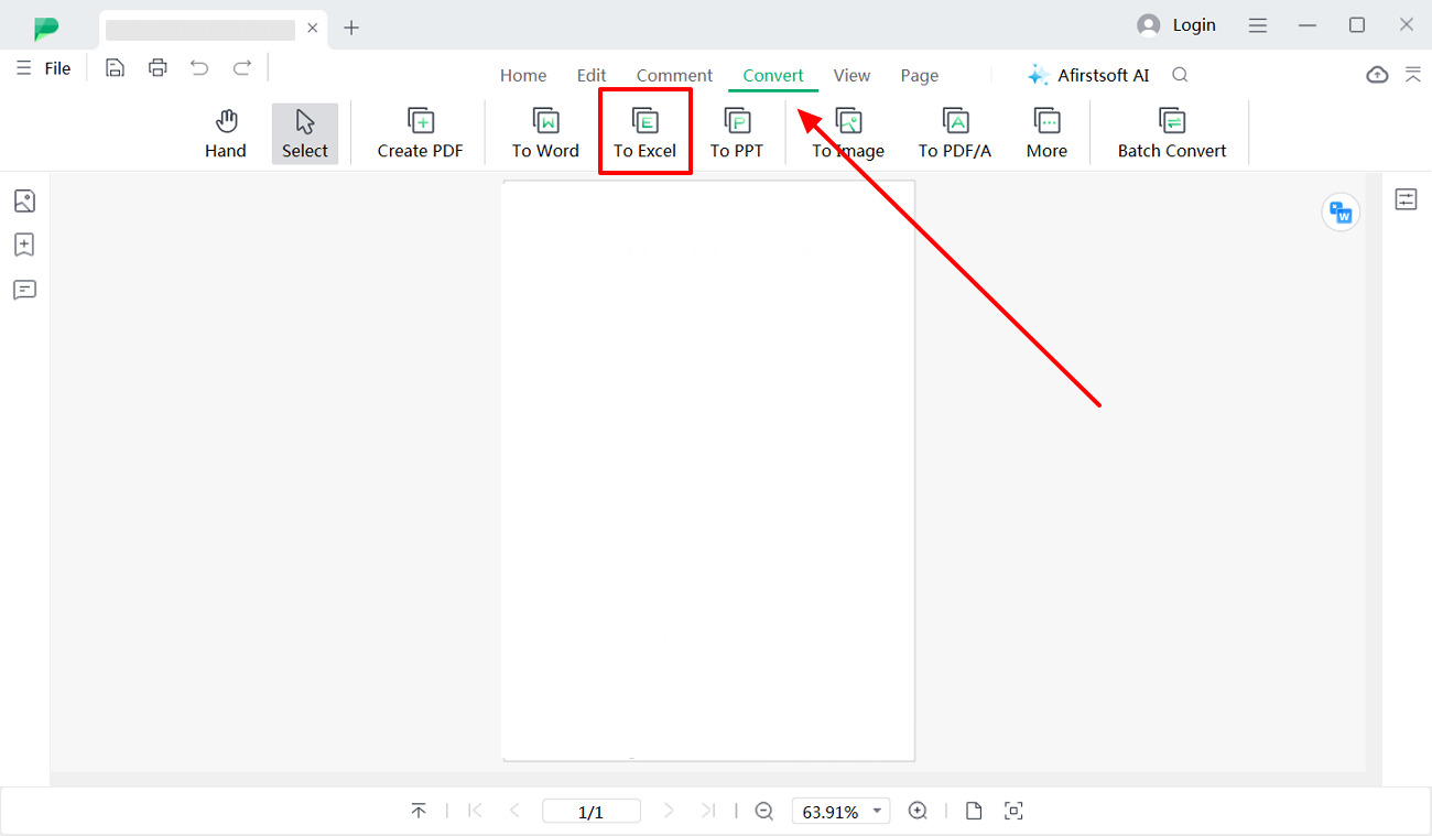 choose the excel format