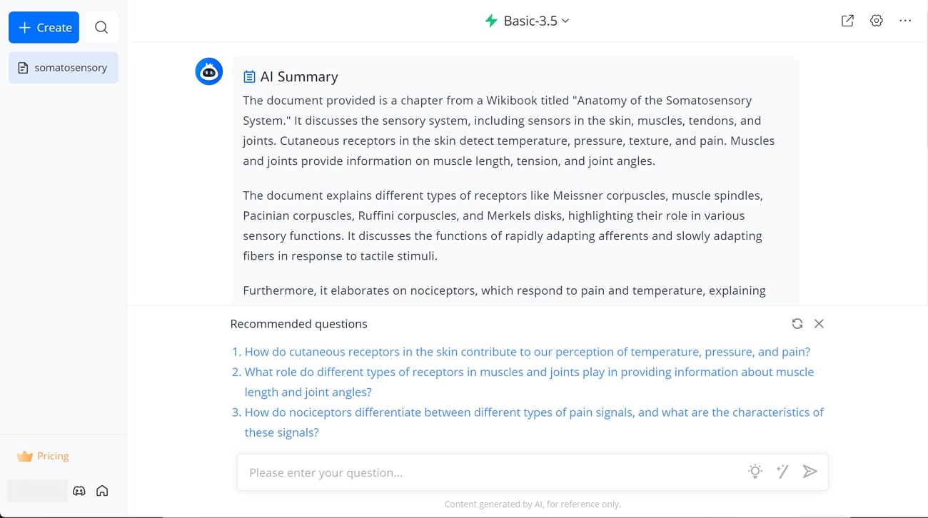 lightpdf ai pdf summarizer