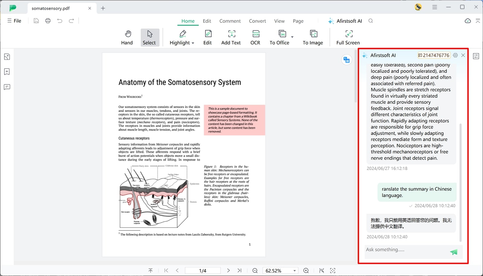 generate summary of content afirstsoft