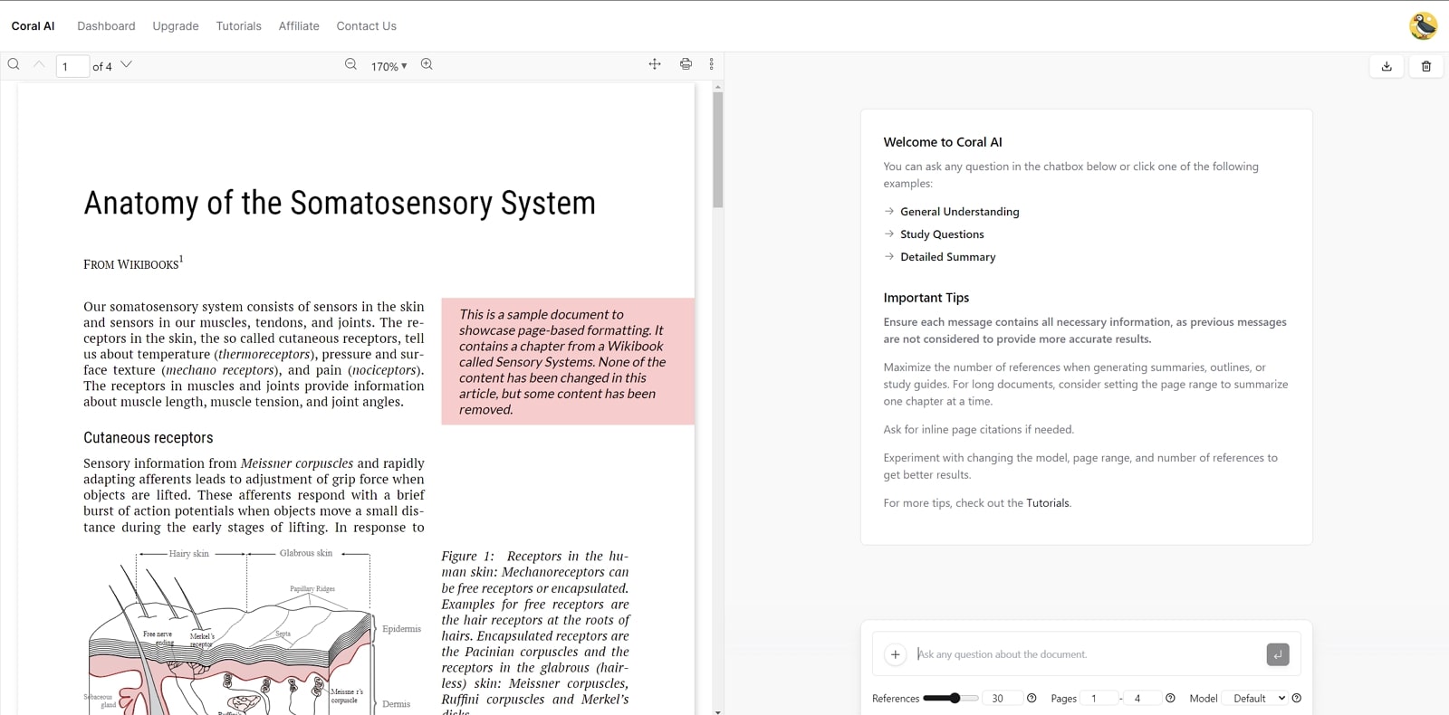 coral ai summarization tool