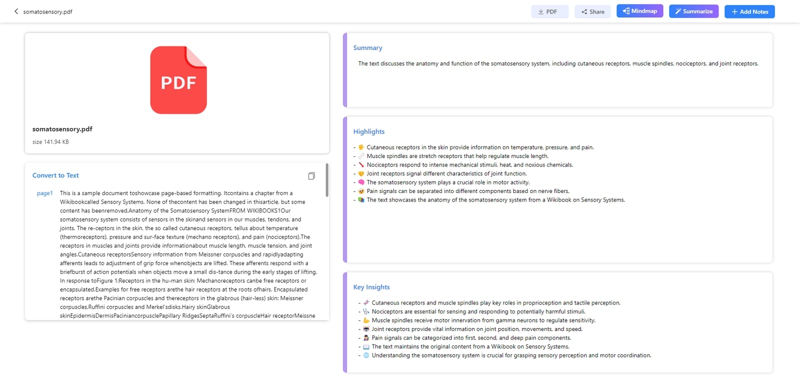 notegpt ai summarization pdf