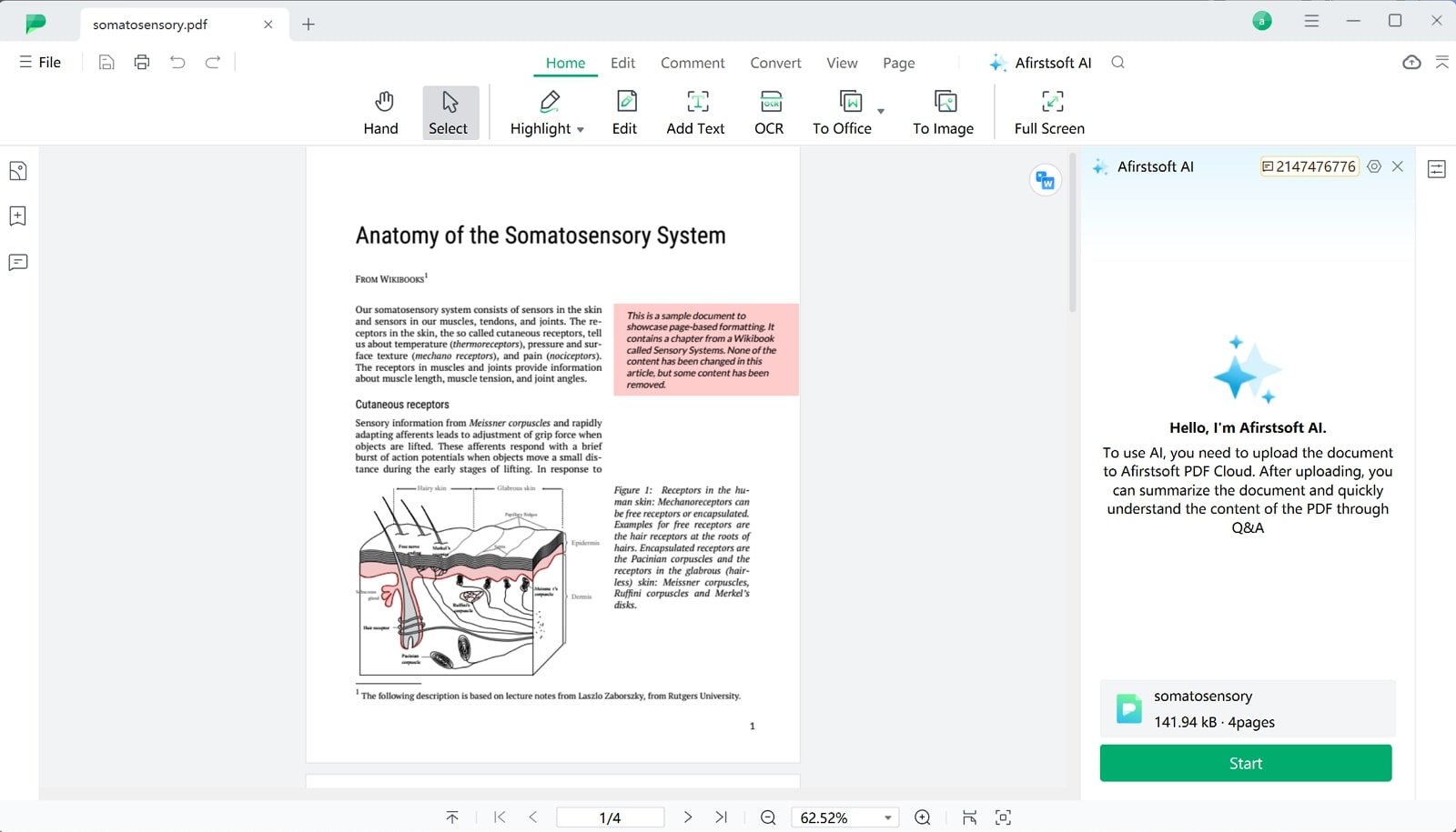 afirstsoft pdf ai summarizer