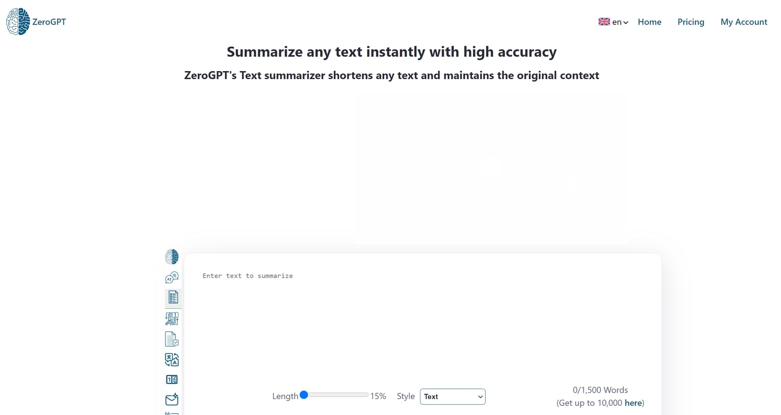 zerogpt ai text summarization