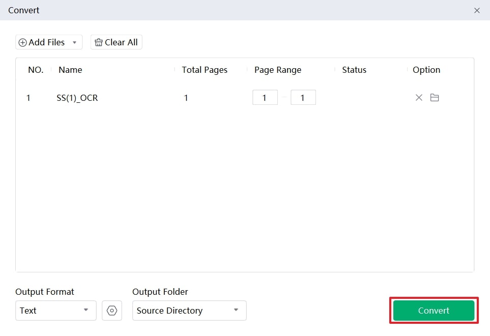 adjust convert settings to export