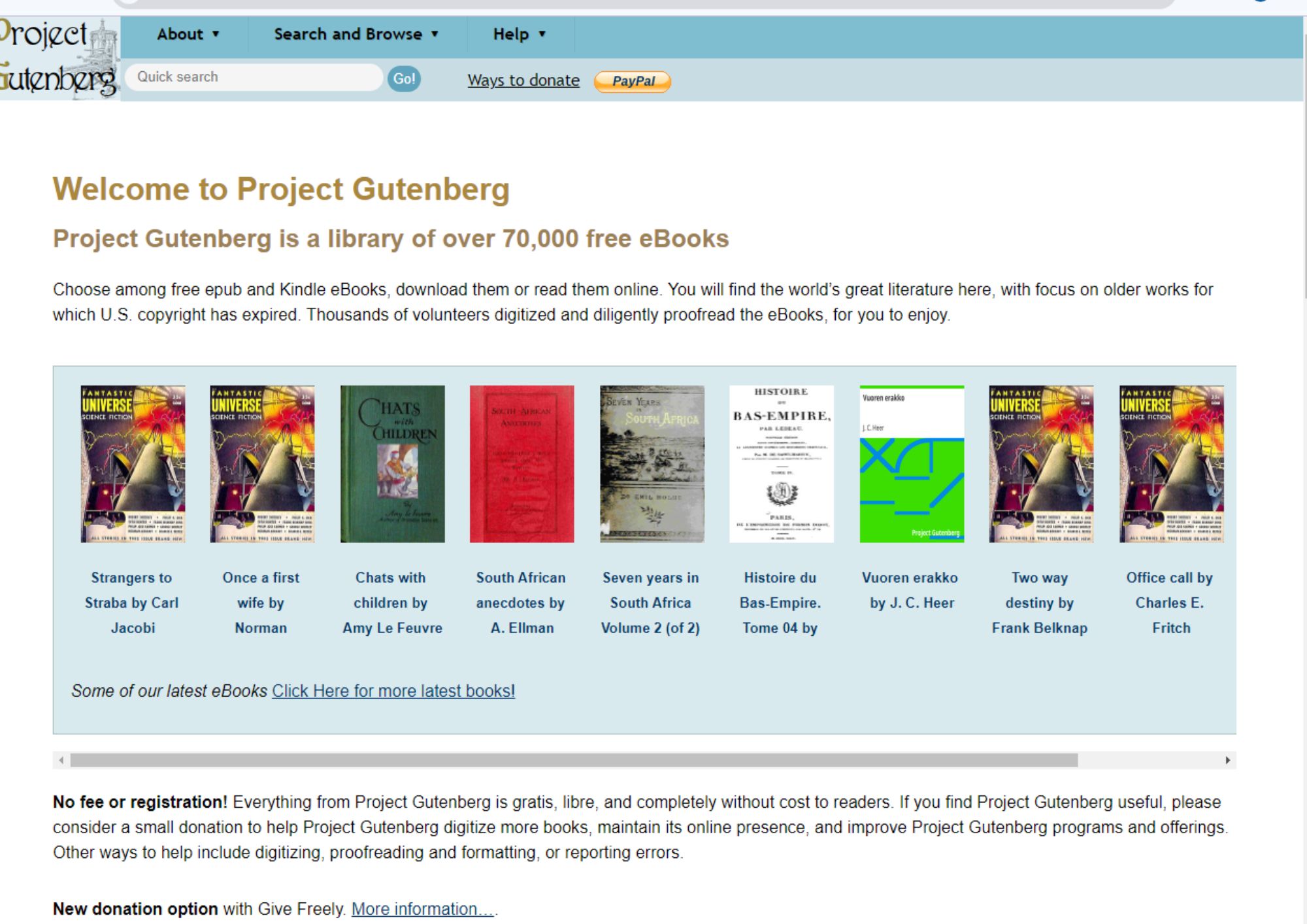 Project Gutenberg electronic source PDF