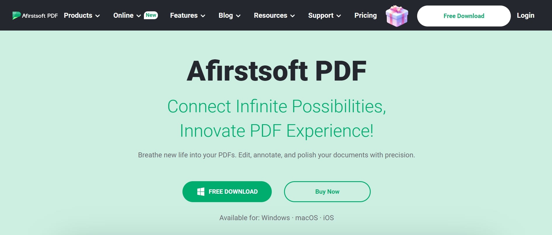 Desktop PDF Editor: Afirstsoft PDF