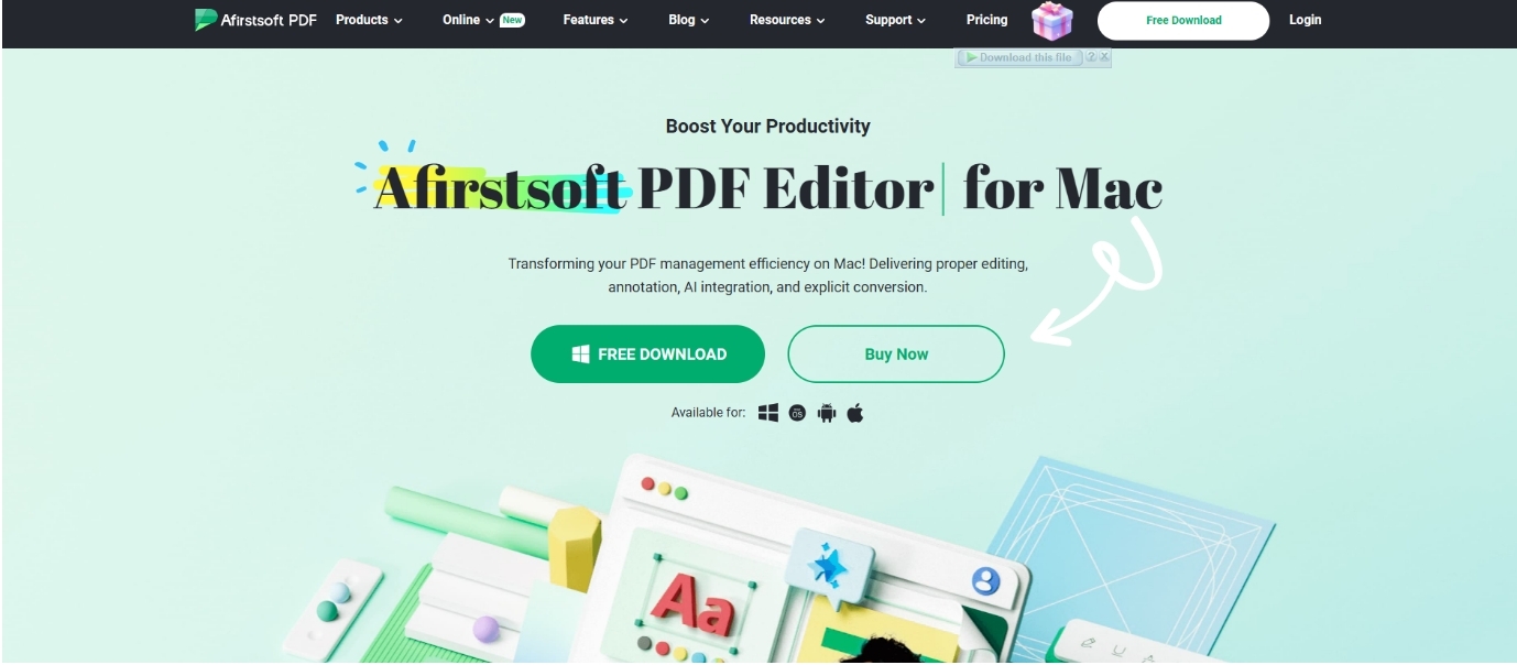 Afirstsof PDF software