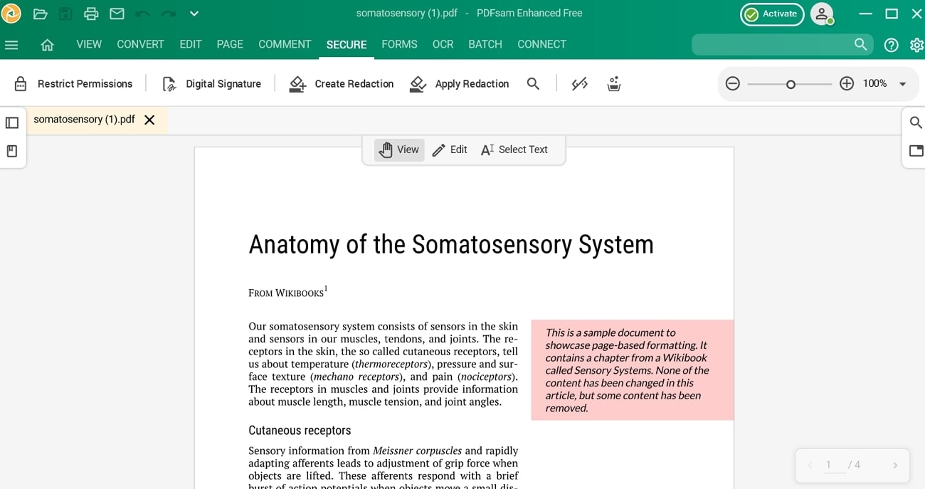 pdfsam secure pdf from editing