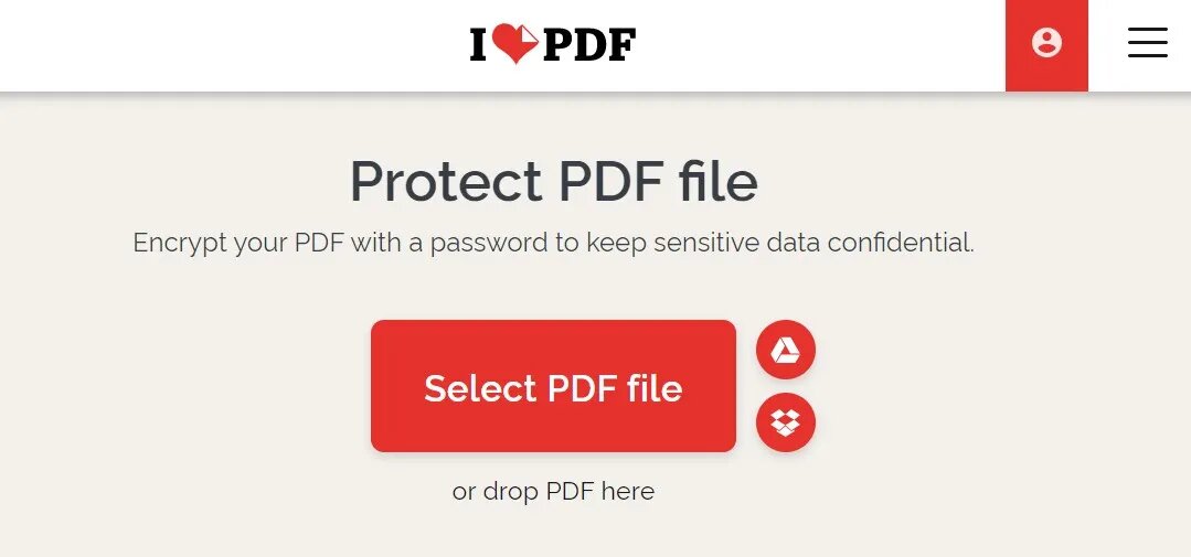 iLovePDF Lock Word