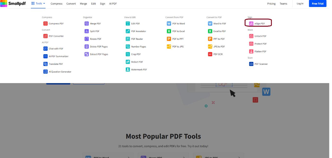 Smallpdf Esign
