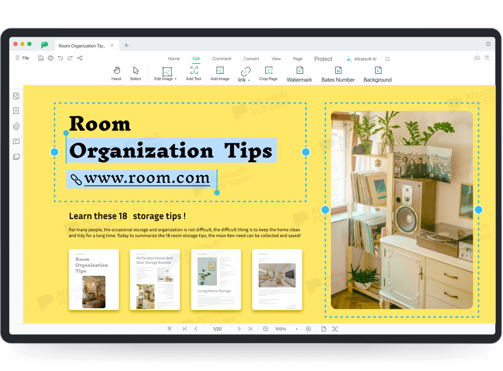 Effortless Word-Like Page Editing and Organizing