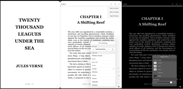 kobo books interface