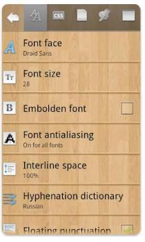 how to view an epub file - cool reader font edit