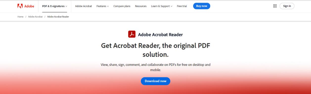 adobe acrobat pdf reader