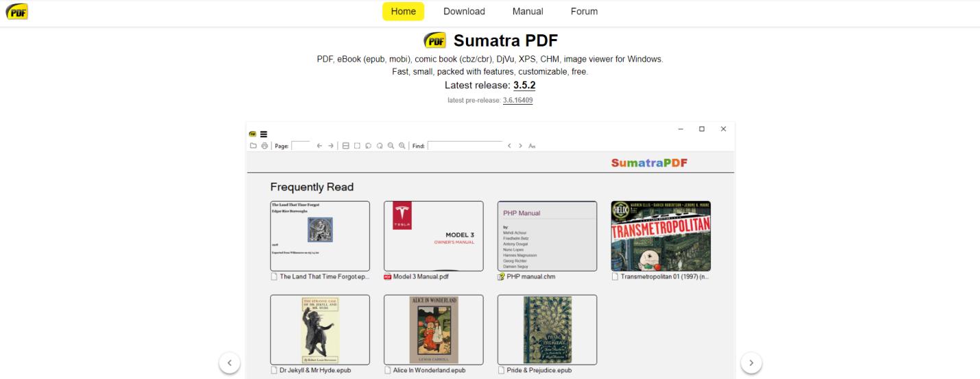 sumatra pdf reader