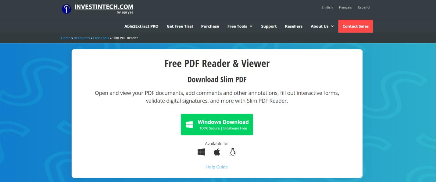 slim pdf reader and viewer