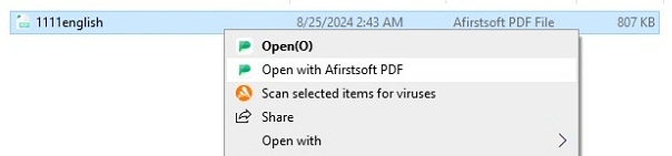 read files with afirstsoft pdf