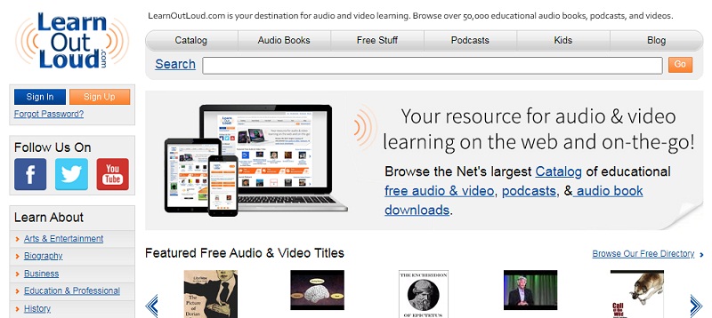 learnoutloud for free