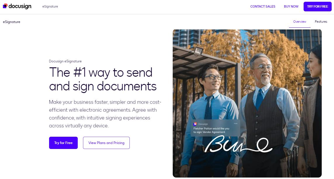 docusign interface