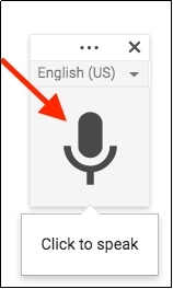 microphone and language options in google docs