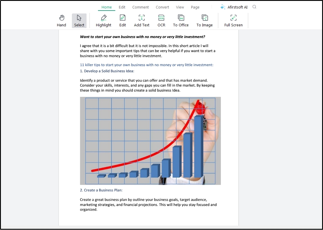 afirstsoft pdf reader preview