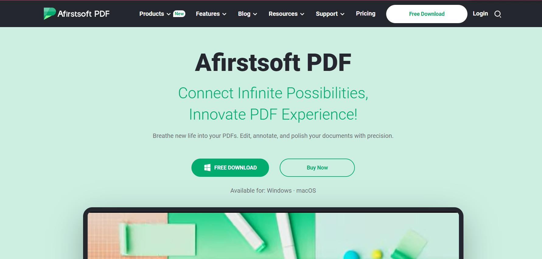 afirstsoft pdf homepage