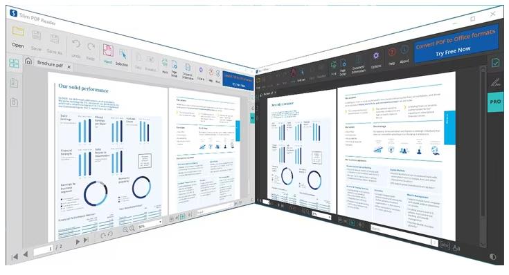 slim pdf interface