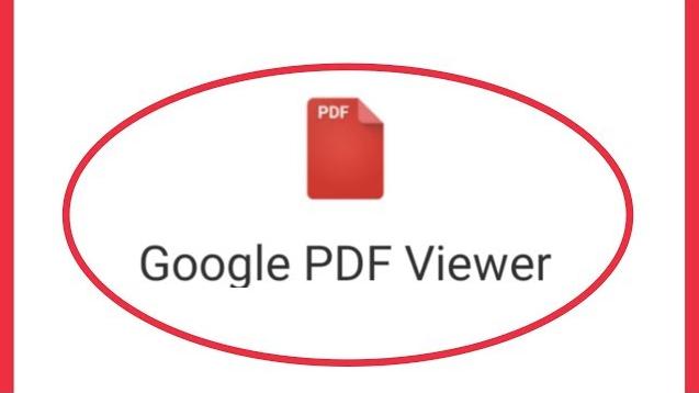 google pdf viewer image