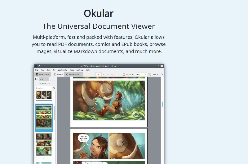 okular pdf reader for windows 10