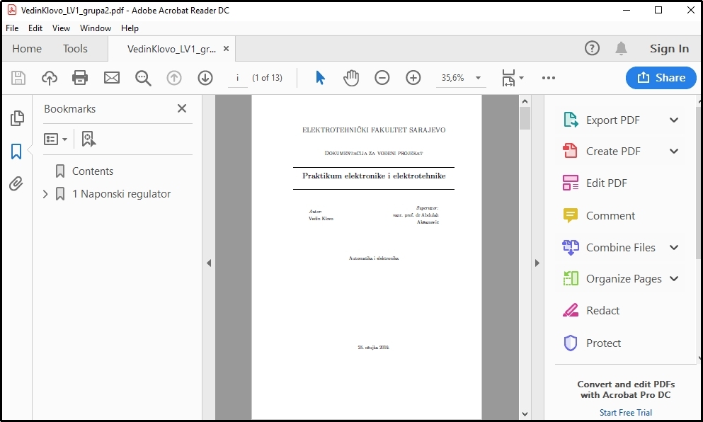 adobe reader pdf document preview