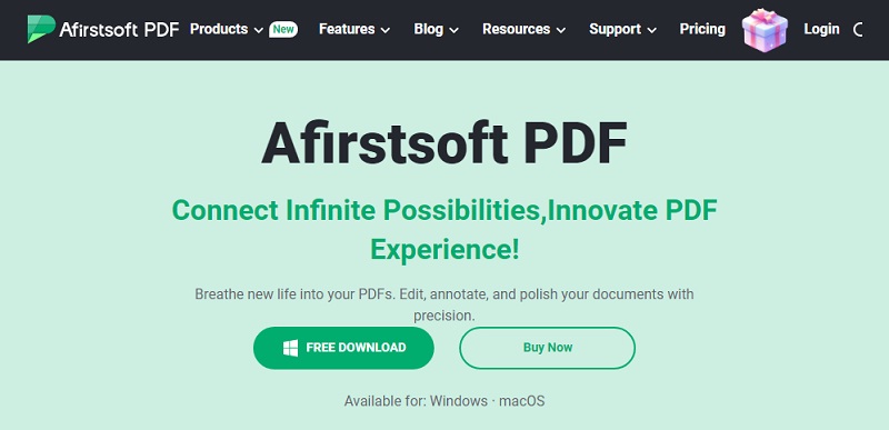 edit your pdf with afirstsoft pdf