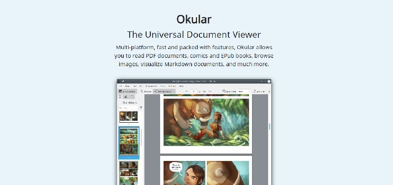 okular pdf reader