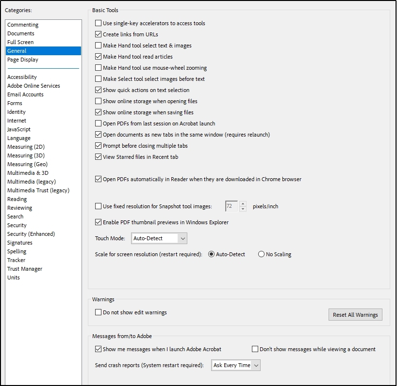 pdf thumbnail settings in adobe acrobat