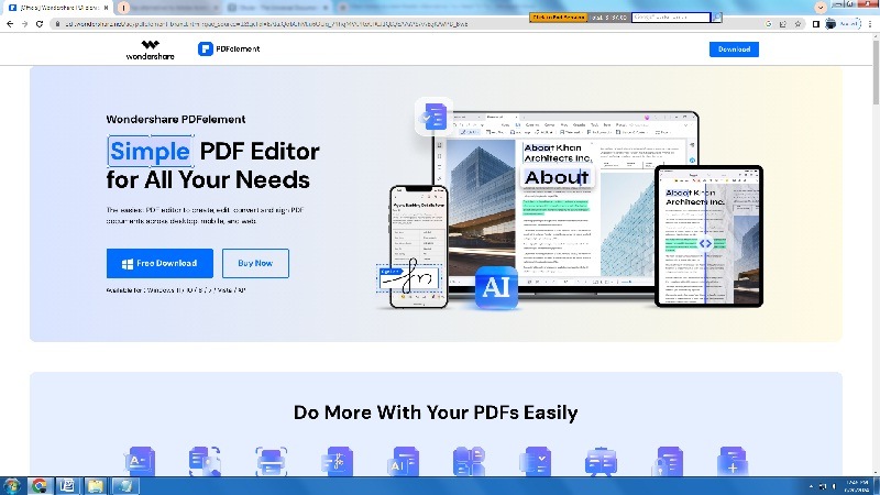 pdfelement pdf reader interface