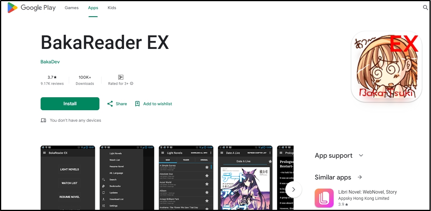 bakareader ex application on google play