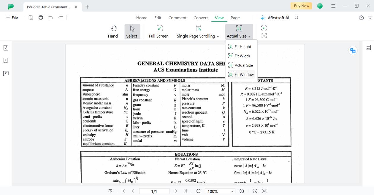 afirstsoft pdf reader view tab