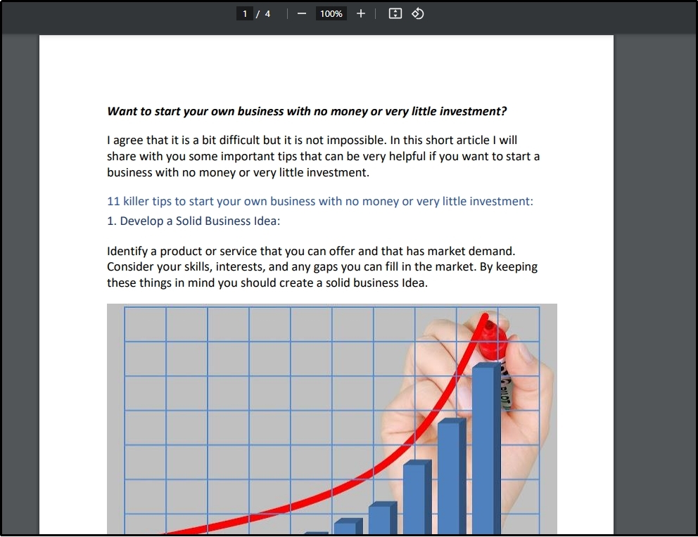 zoom pdf option in chrome