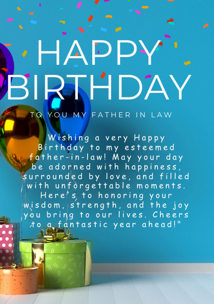 birthday wishes for father in law