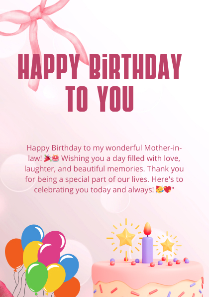 birthday wishes for mother-in-law