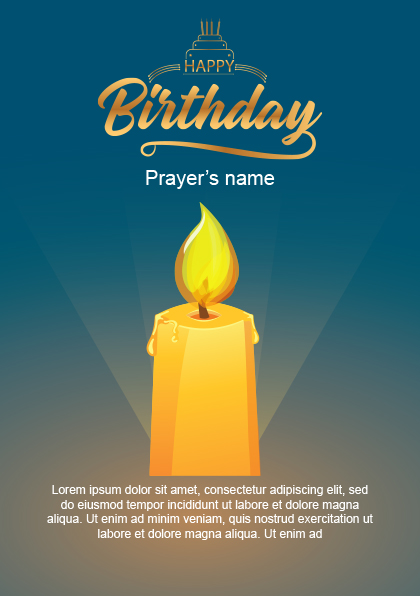 birthday wishes for prayer