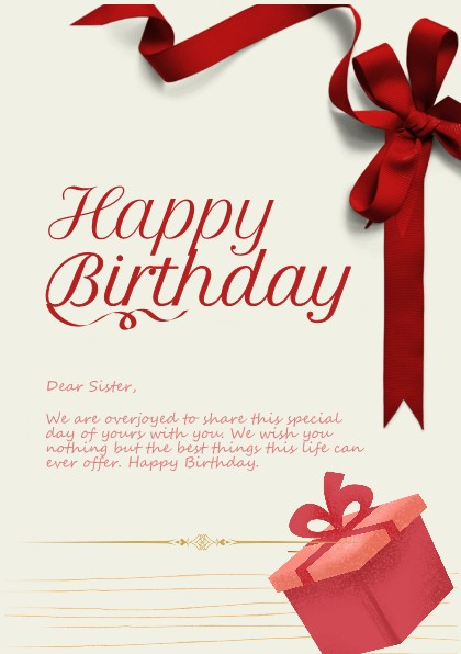 birthday wishes for sister