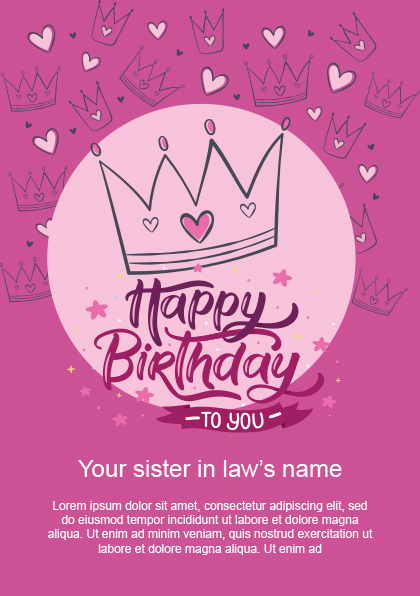 birthday wishes for sister-in-law