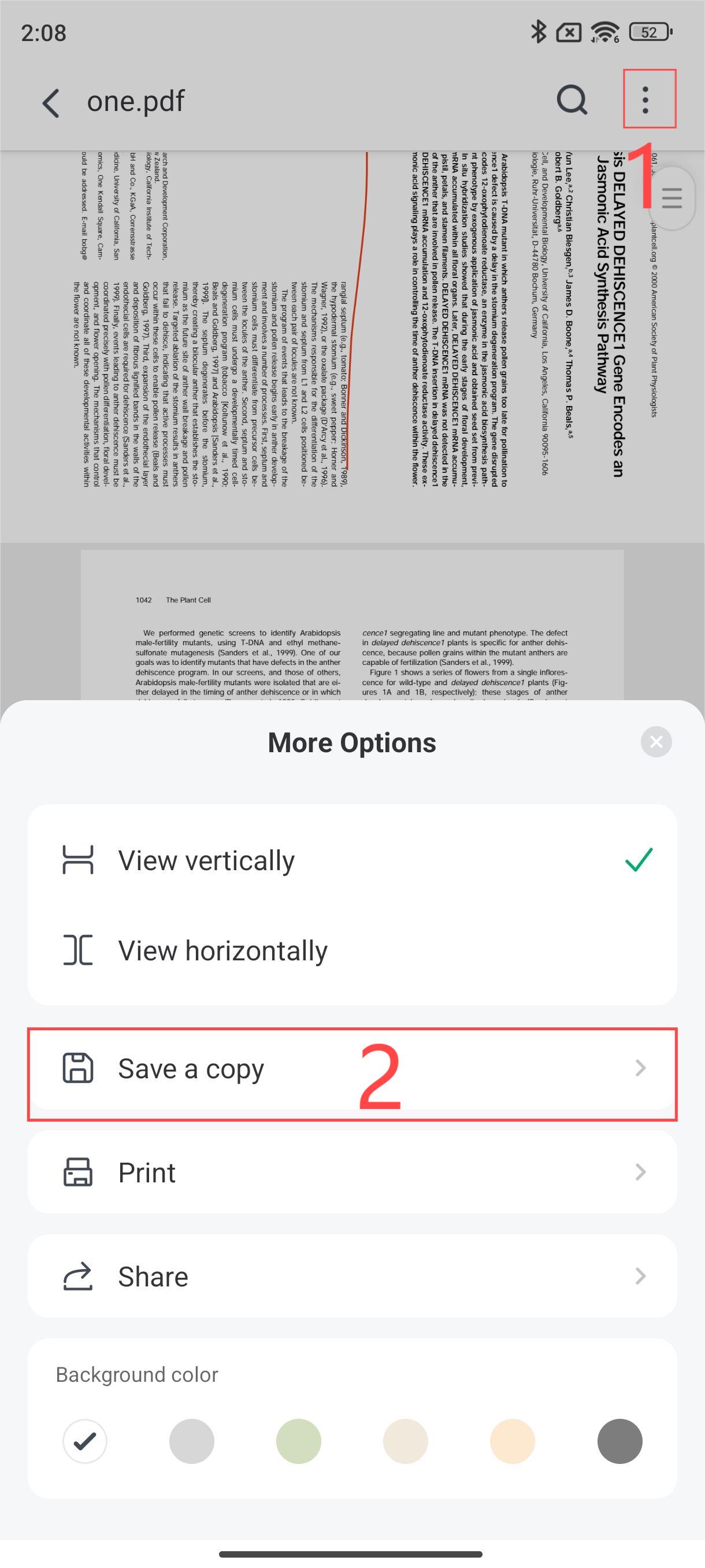 step to save pdf afirstsoft pdf for android