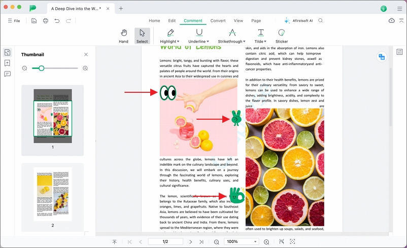 how-to-add-sticker-with-afirstsoft-pdf-editor