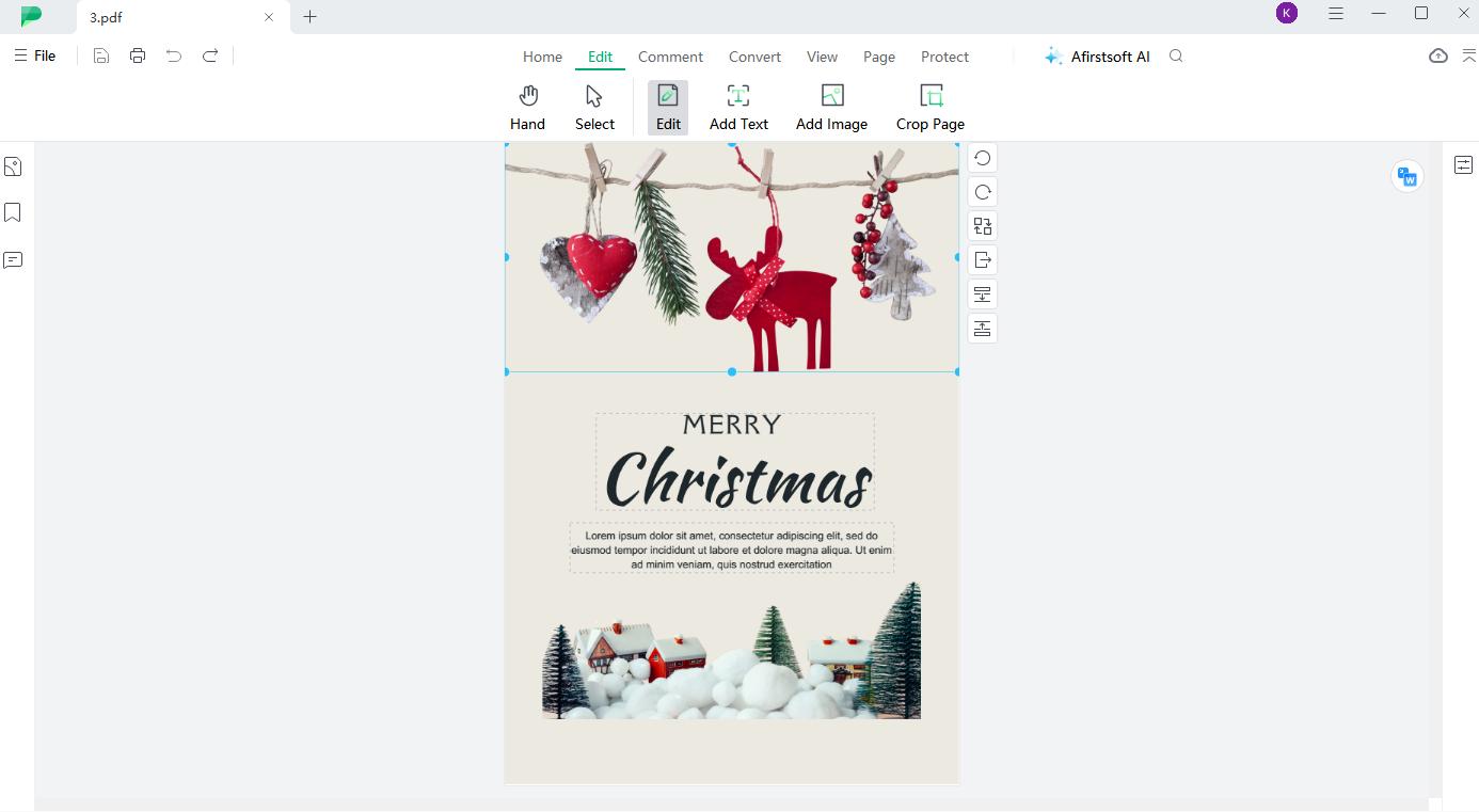 Edit Image in PDF with Afirstsoft PDF